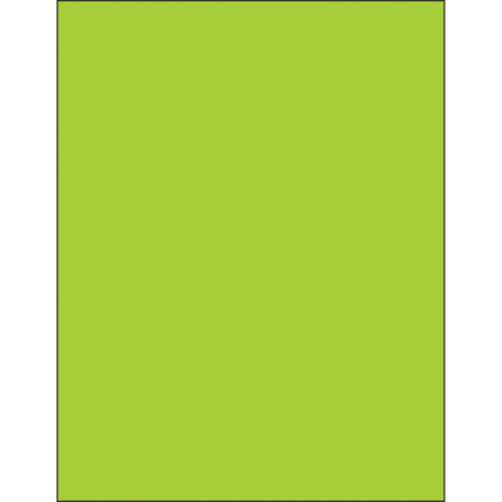 Stock Packaging Fluorescent Green Removable Labels — 8.5in. x 11in., 100 Pcs, Model# LL420GN